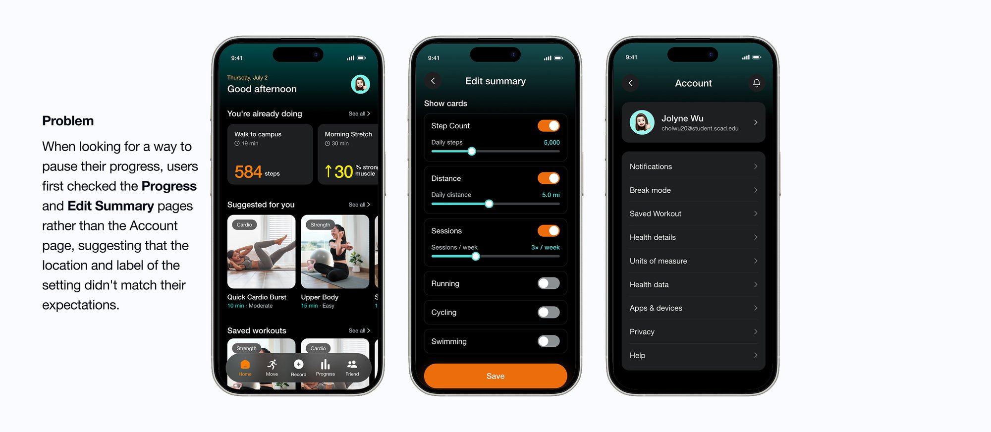 Mode settings before the iteration