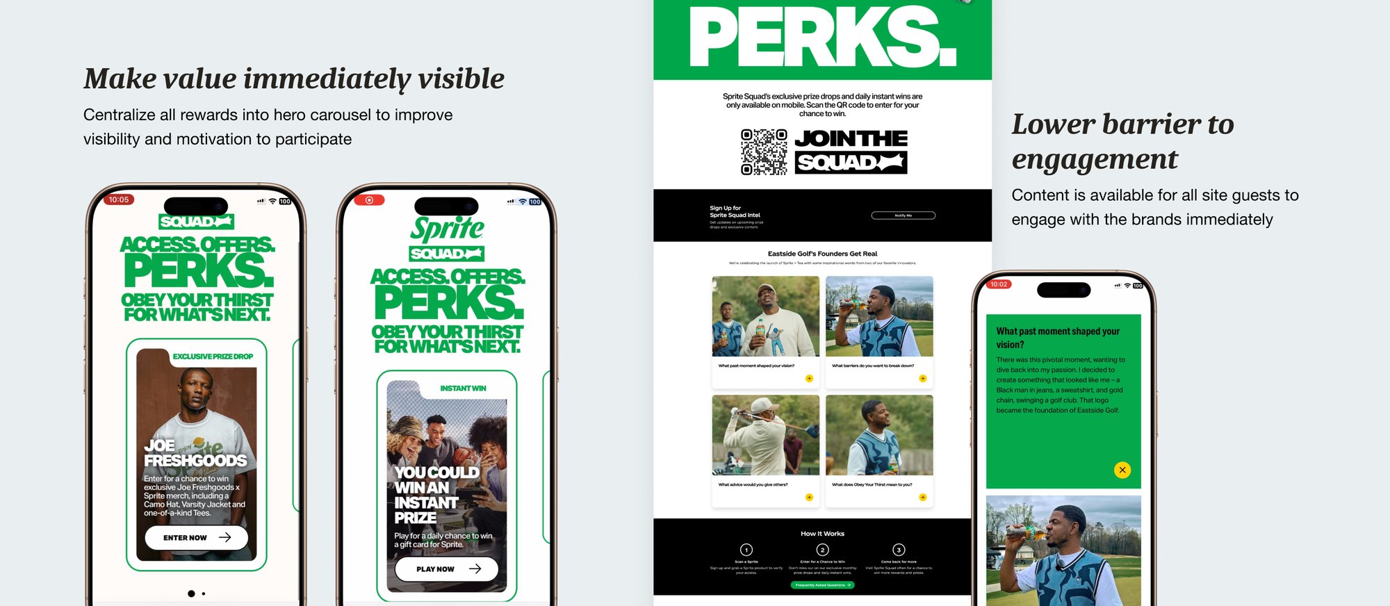Sweepstakes entry flow after the redesign