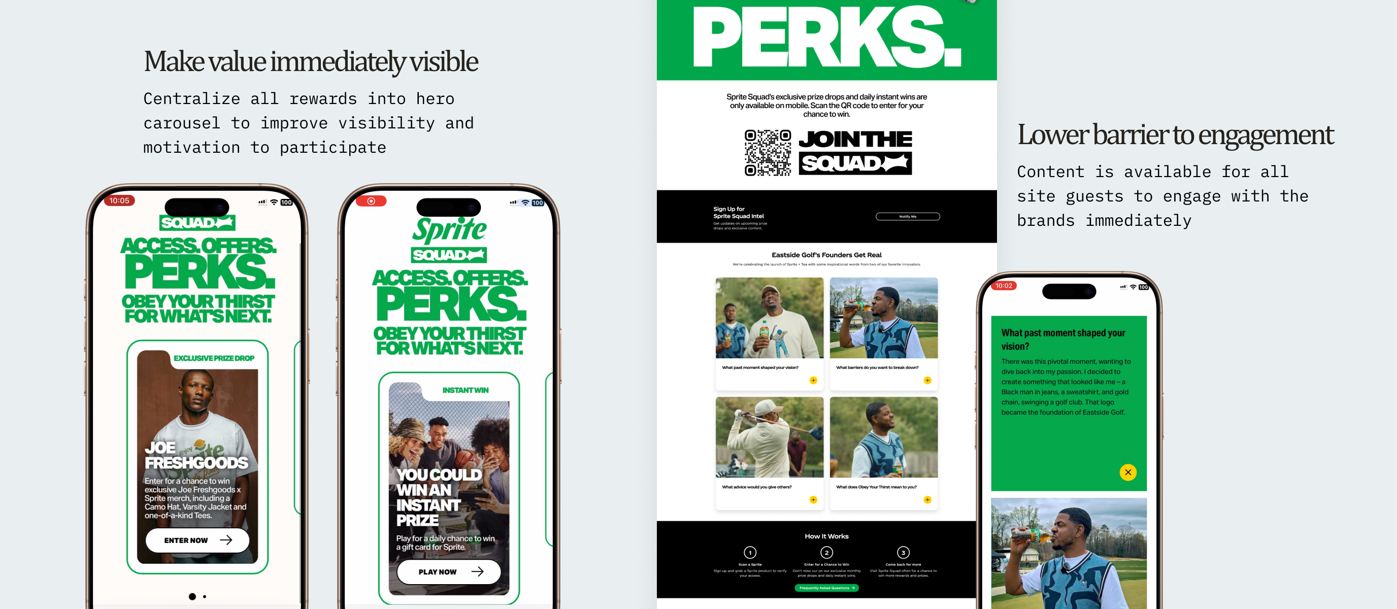 Sweepstakes entry flow after the redesign